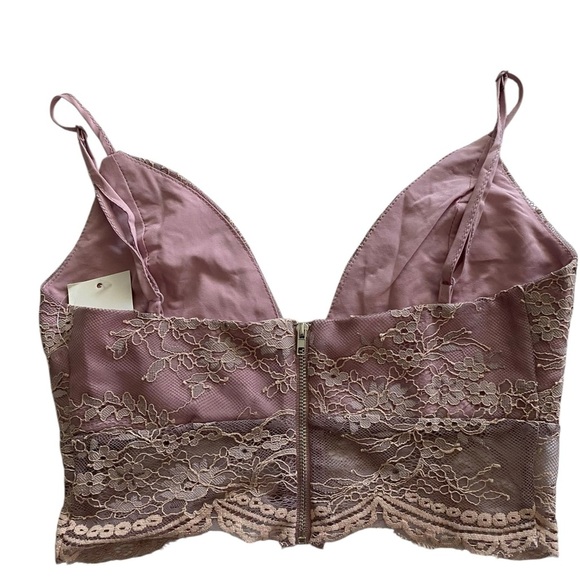 Tobi Lace Bralette in Dusty Pink - Picture 4 of 7